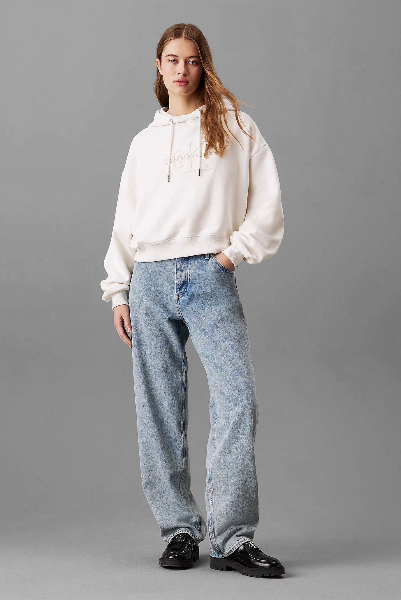 Худи CHENILLE MONOLOGO HOODIECalvin Klein Jeans Худи CHENILLE MONOLOGO HOODIE 2