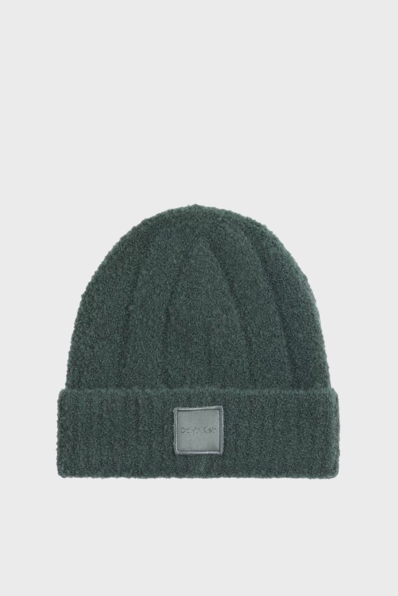 Shapka MODERN PATCH CHUNKY BEANIE Calvin Klein Shapka MODERN PATCH CHUNKY BEANIE Calvin Klein