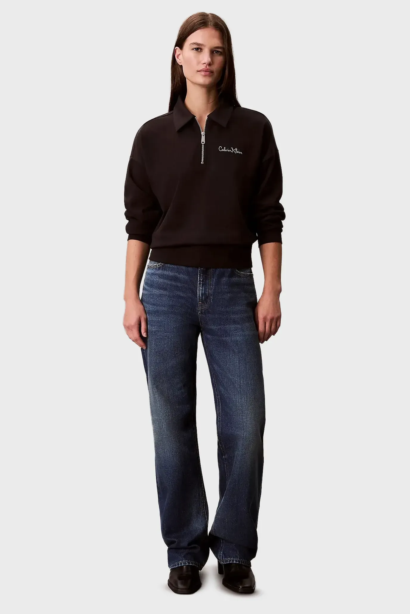 Реглан/LS FRENCH TERRY GRAPHIC QZ SWEAT 2