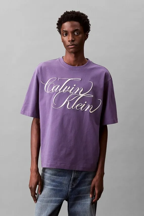 Futbolka/SS RLXD CTN TEE SIGNATURE GRAPHC Calvin Klein