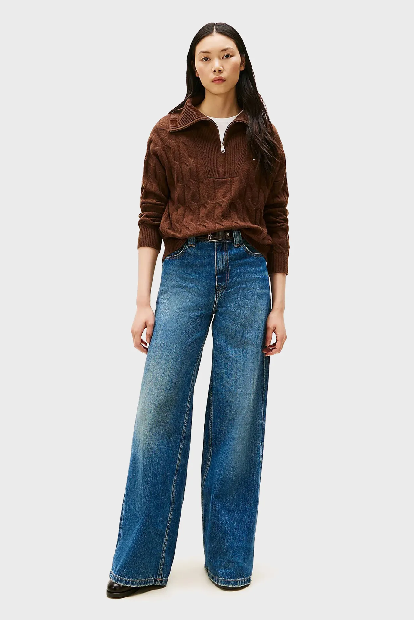 Свитер SOFT WOOL CABLE 1 2 ZIP LS SWT 2