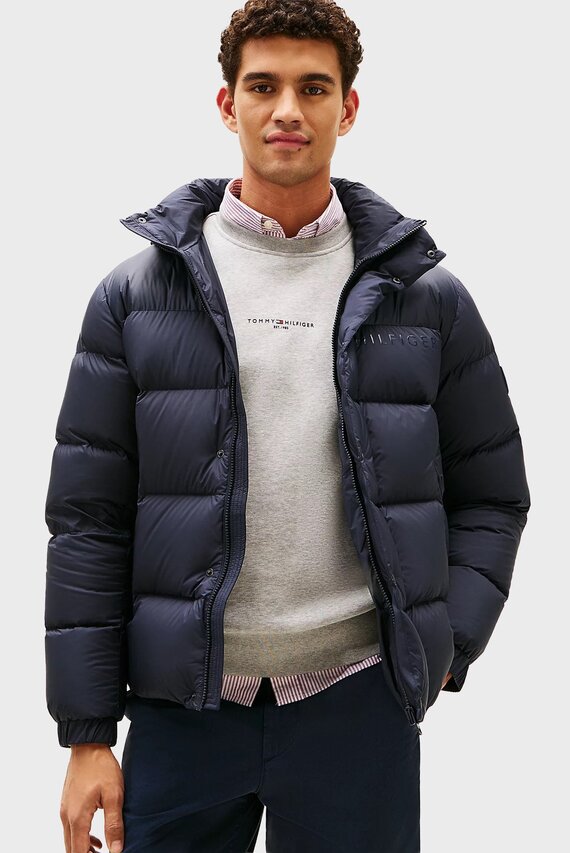 Qishki kurtka MIX DOWN HOODED PUFFER Tommy Hilfiger Qishki kurtka MIX DOWN HOODED PUFFER Tommy Hilfiger