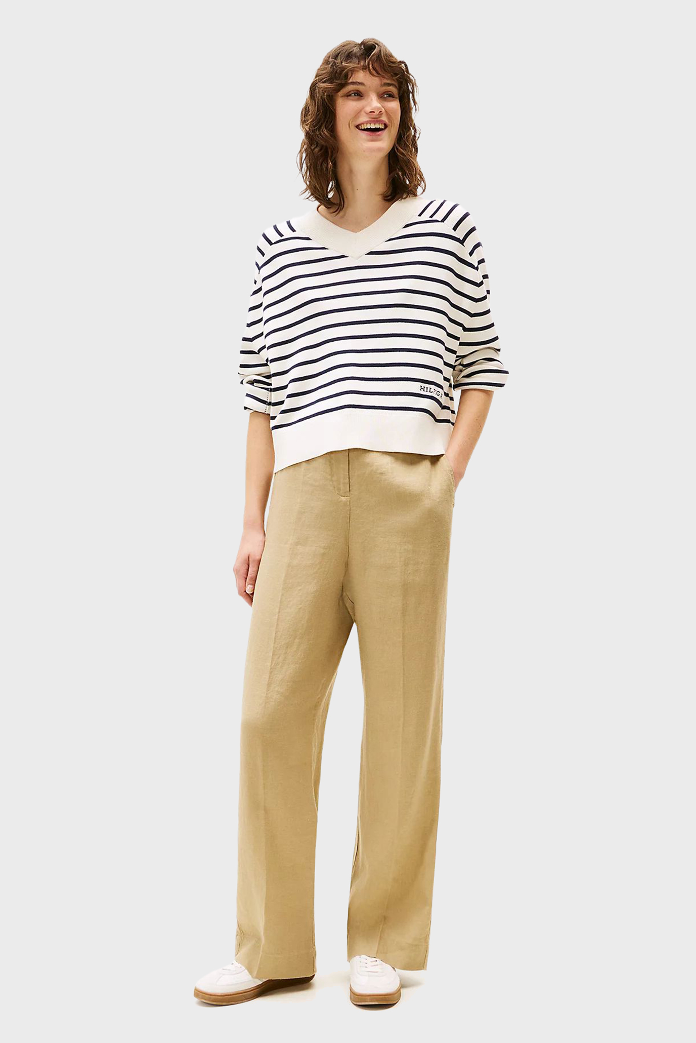 Штаны ESS LINEN TAILORED STRAIGHT PANT 2