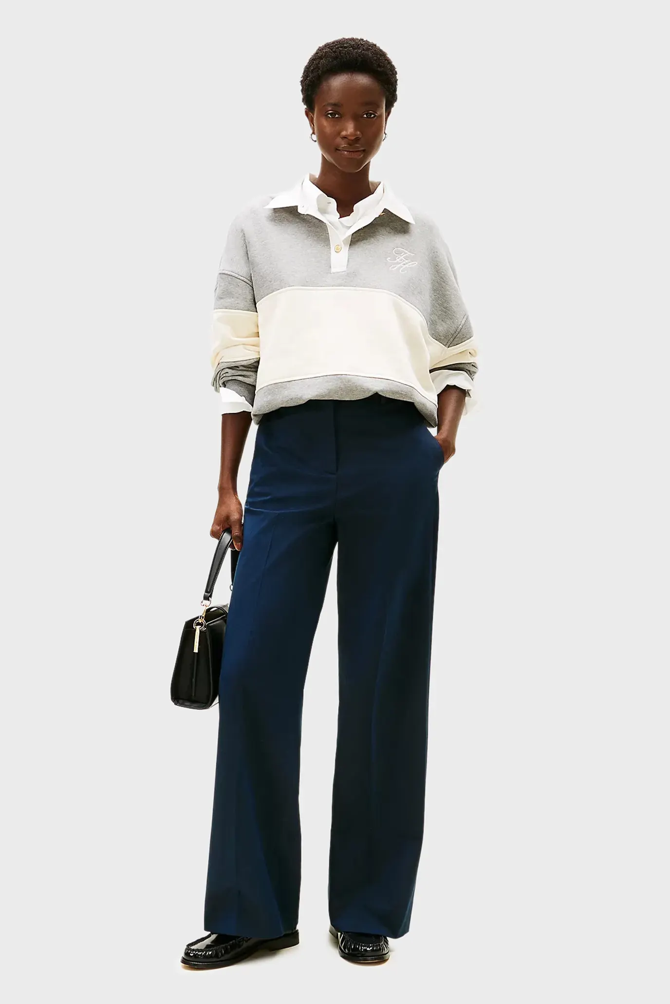 Штаны/COTTON WIDE LEG PANT 5