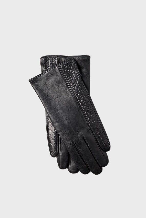Qo'lqop EMBLEM AOP PANELED LTHR GLOVES Calvin Klein Qo'lqop EMBLEM AOP PANELED LTHR GLOVES Calvin Klein