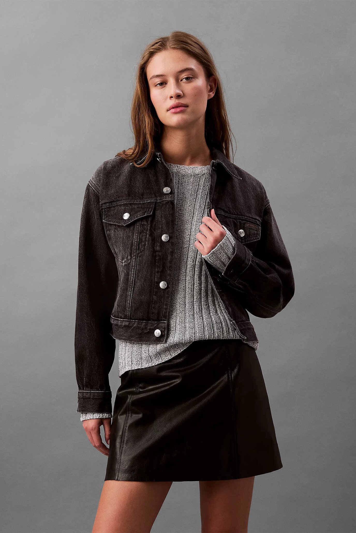 Jins kurtka 90s TRUCKER BLACK FOG 1