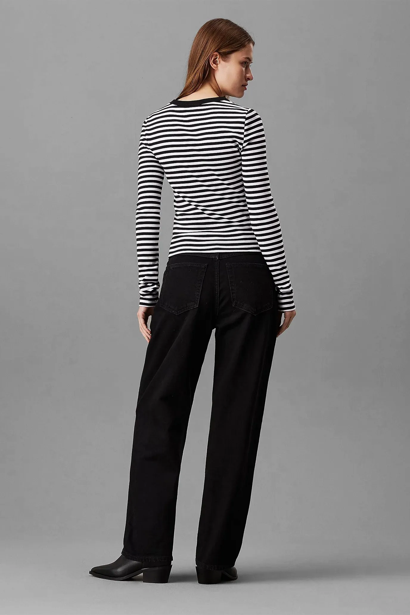 Uzun yengli futbolka WOVEN LABEL RIB LONG SLEEVE 3