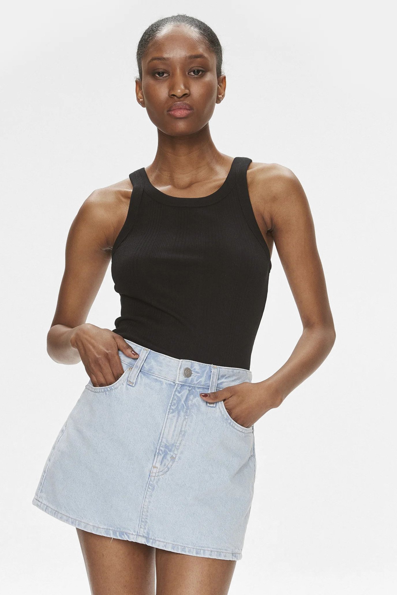 Майка VARIEGATED RIB WOVEN TAB TANK 1