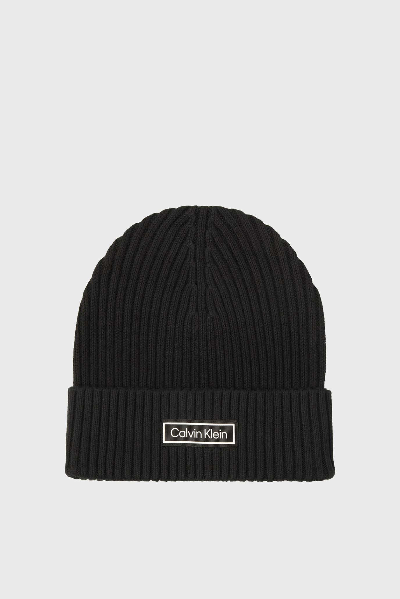 Shapka PATCH CHUNKY RIB COTTON BEANIE 1