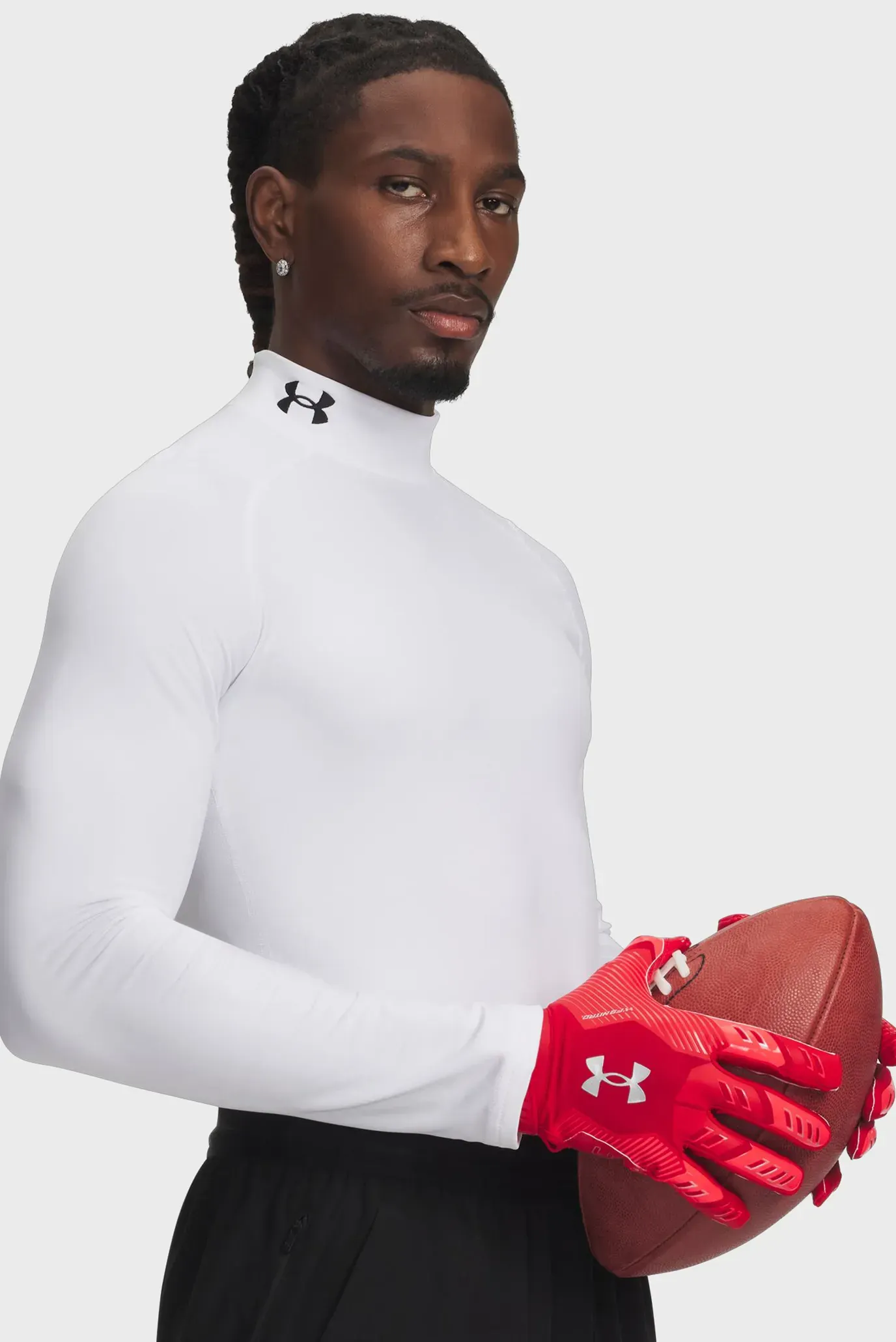 Uzun yengli futbolka UA CG Armour Fitted Mock 1