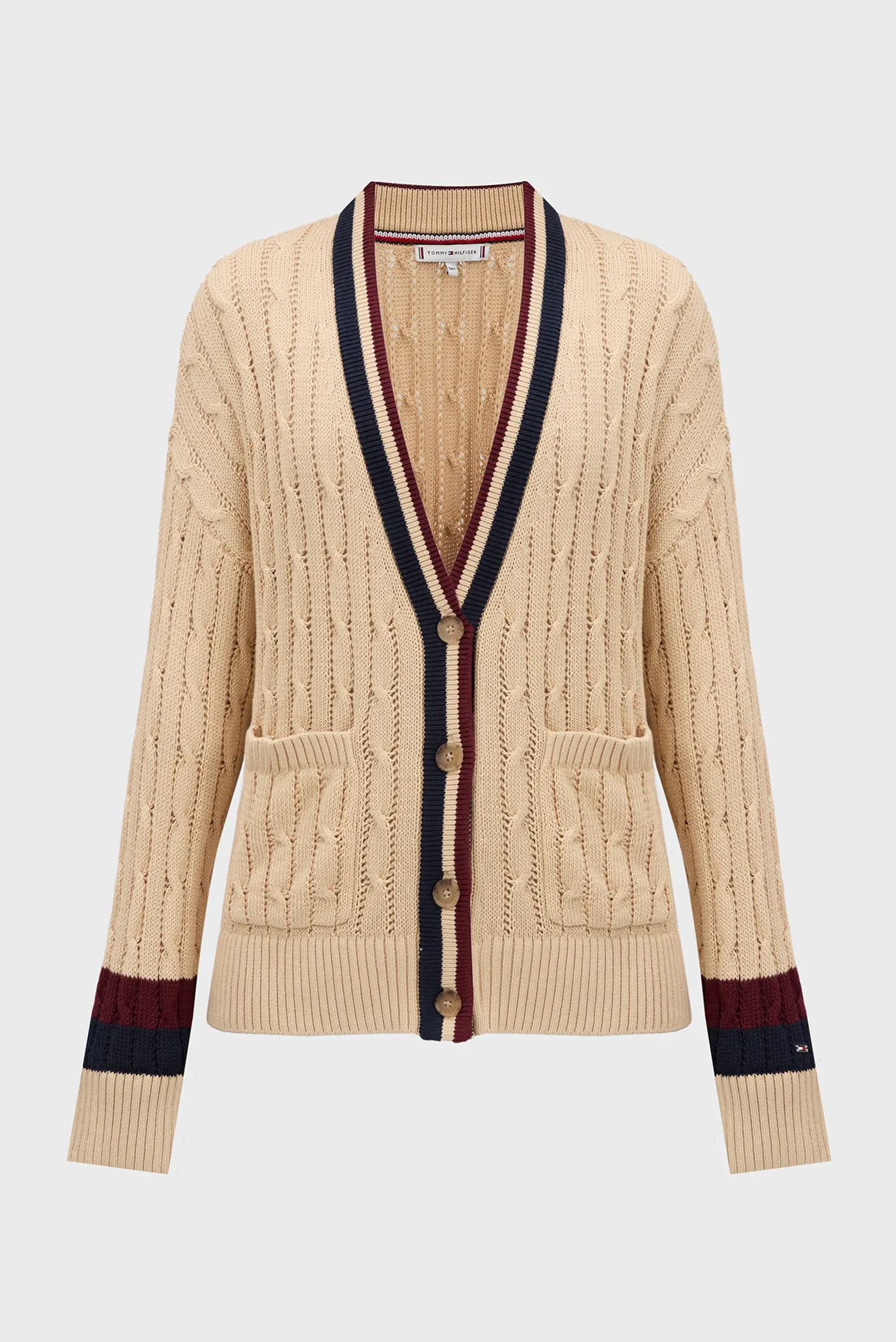 KardiganVARSITY CABLE CARDI LS V-NK 6