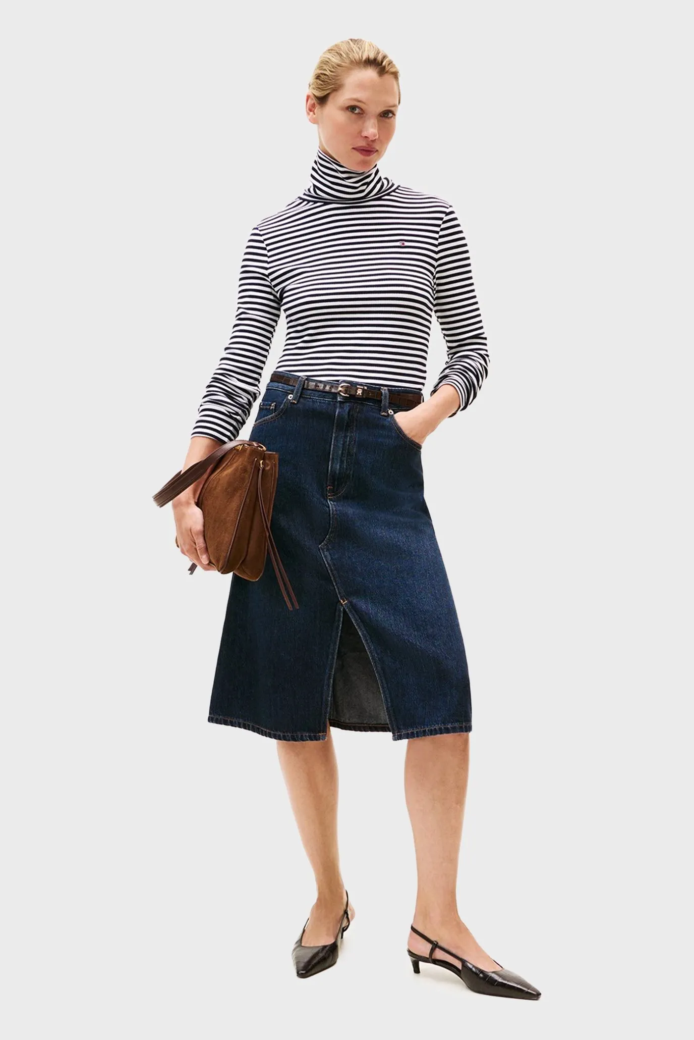 Лонгслив SLIM 5X2 RIB ROLL-NK LS 2