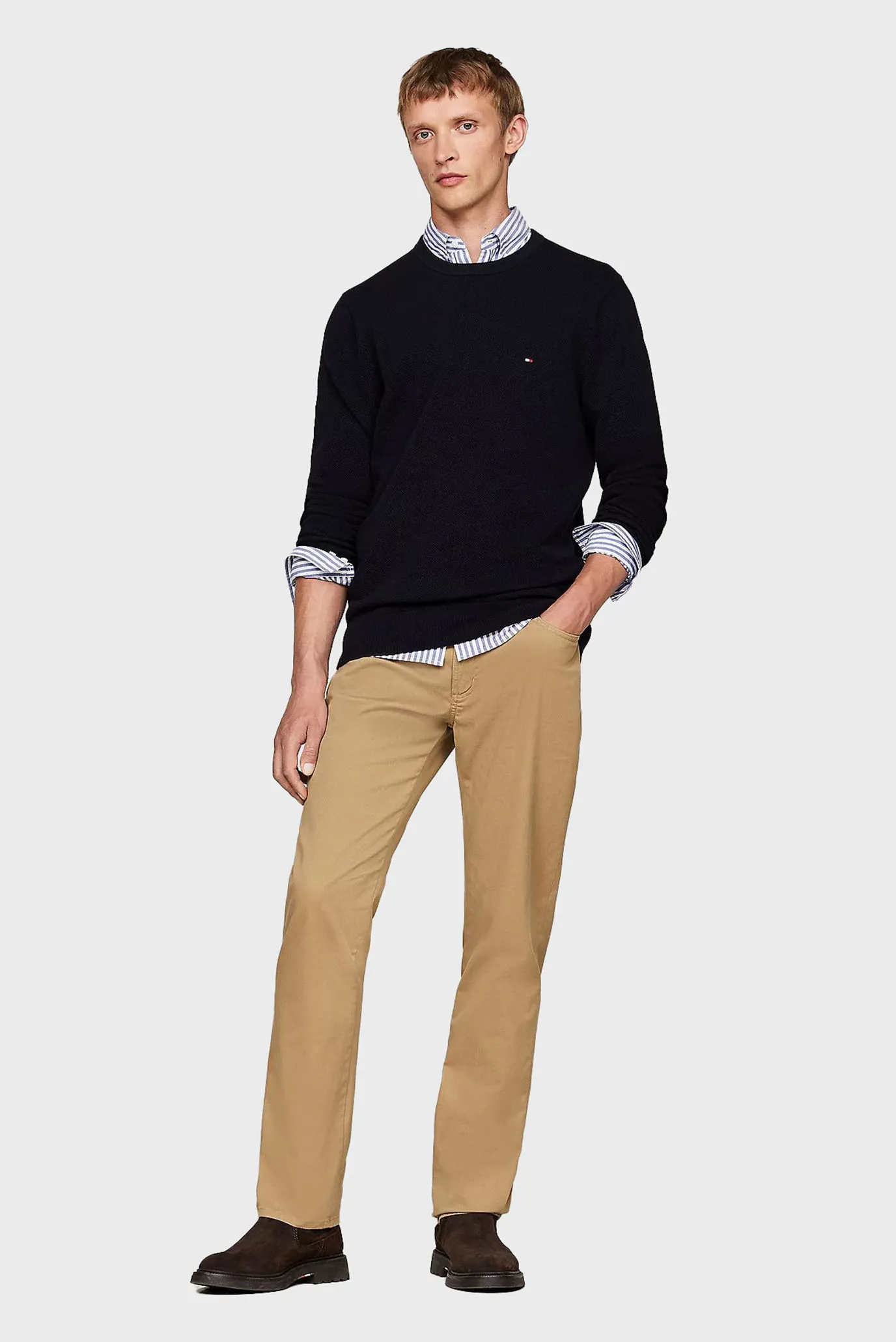 Свитер/ESSENTIAL STRUCTURE CREW NECK 2