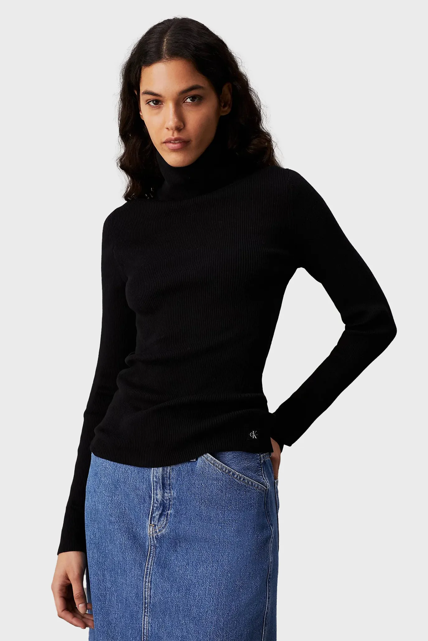 Гольф WOVEN LABEL ROLL NECK SWEATER 1