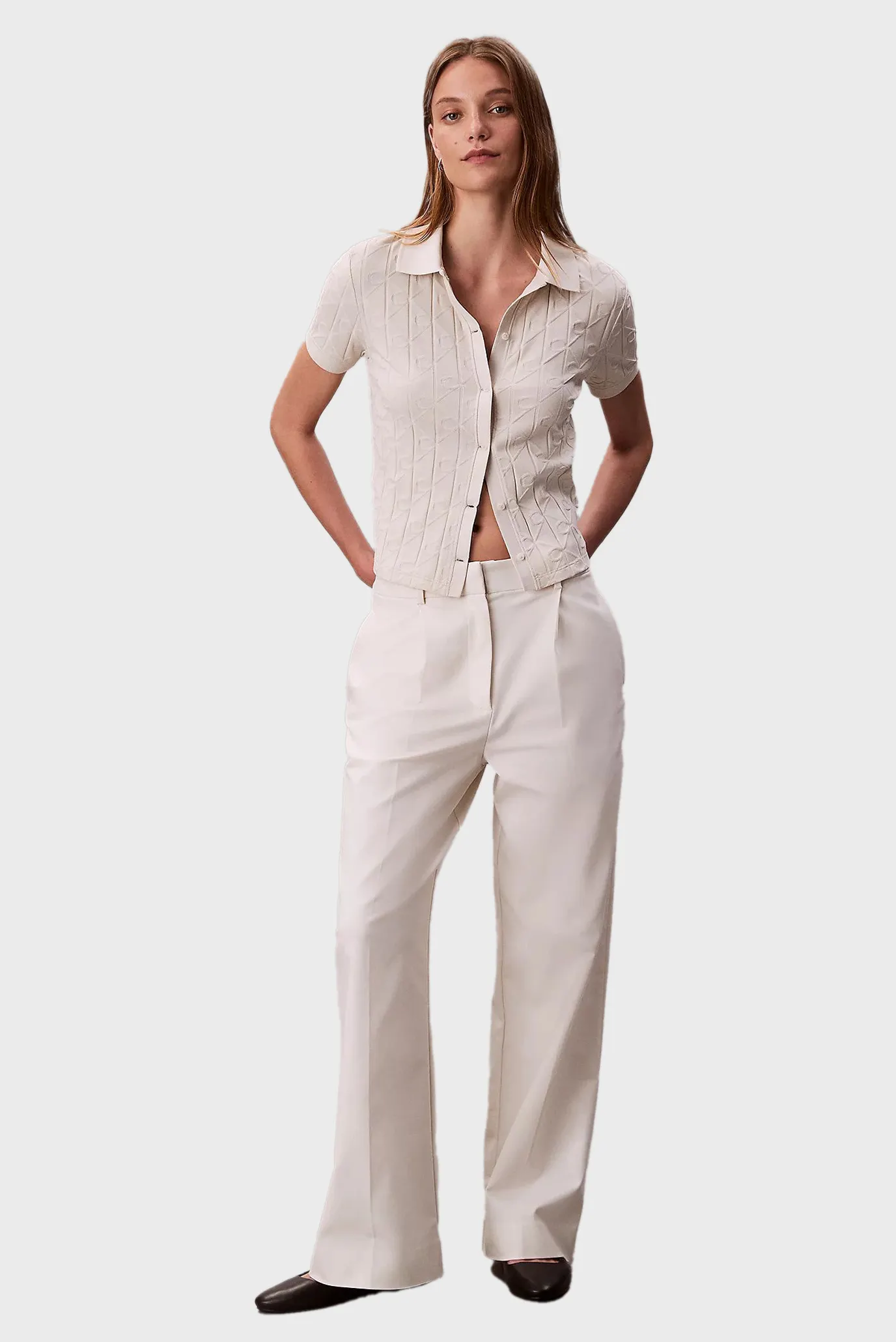 Polo SS AOP JACQUARD POLO TOP 2