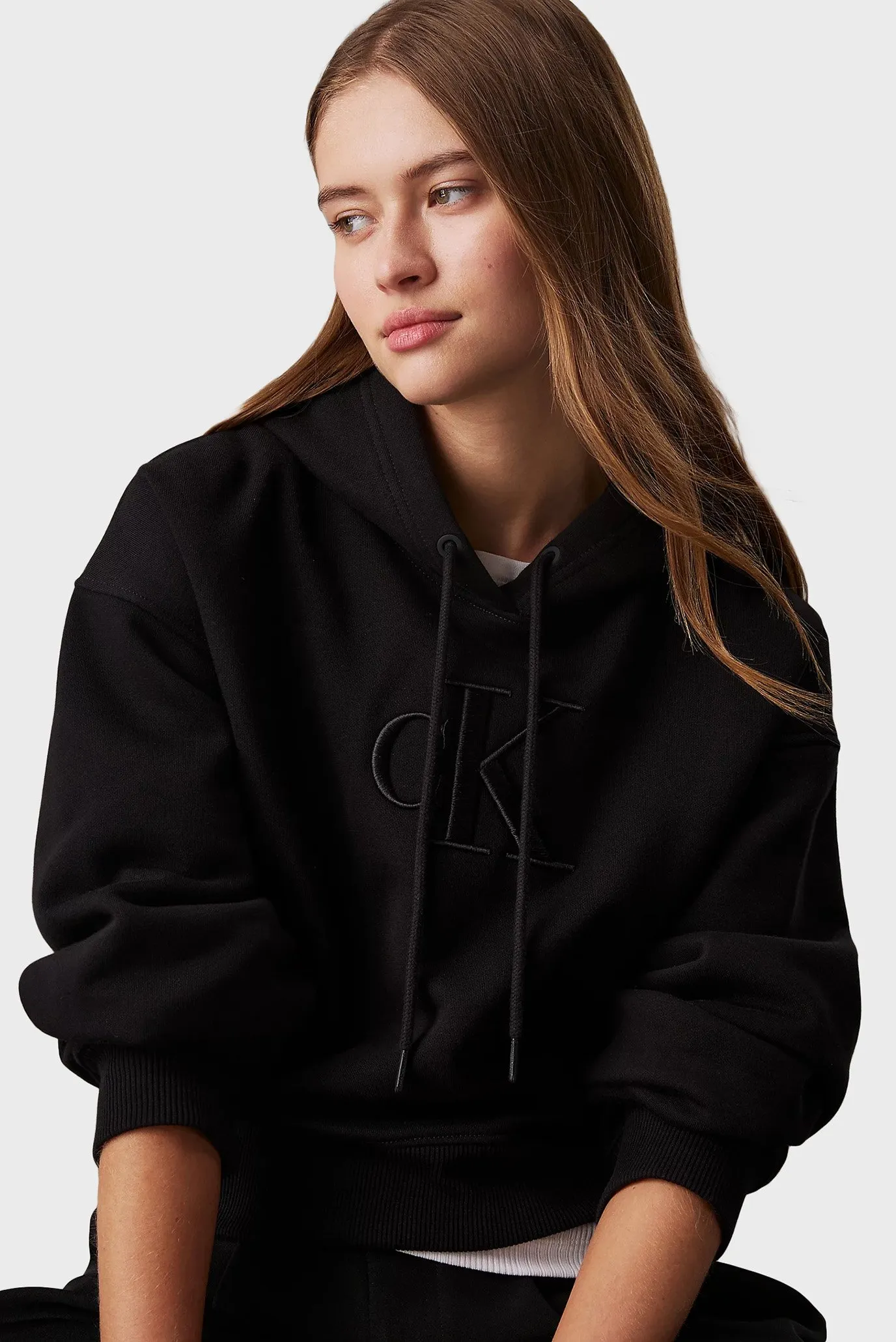 Свитшот RAISED EMBROIDERY CK HOODIE 2