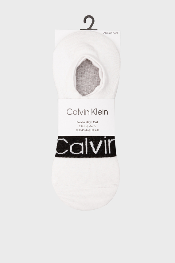 Kalta paypoq/CK MEN FOOTIE HIGH CUT 2P LOGO RIBBON Calvin Klein