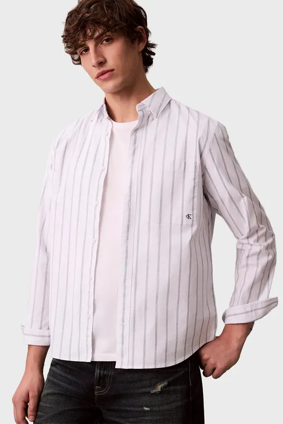 Ko'ylak LS STRIPE OXFORD CLASSIC SHIRT Calvin Klein Jeans