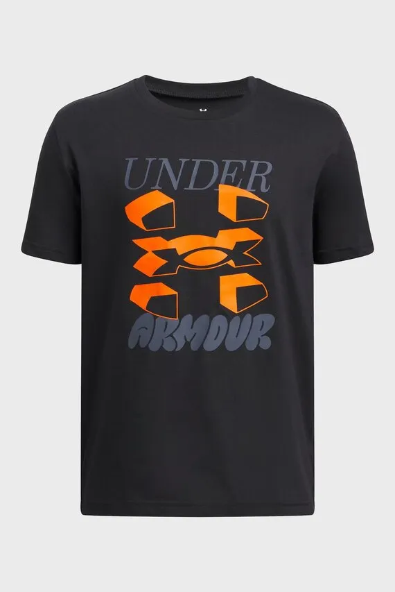 Футболка UA B SPLIT BIG LOGO SS-BLK Under Armour