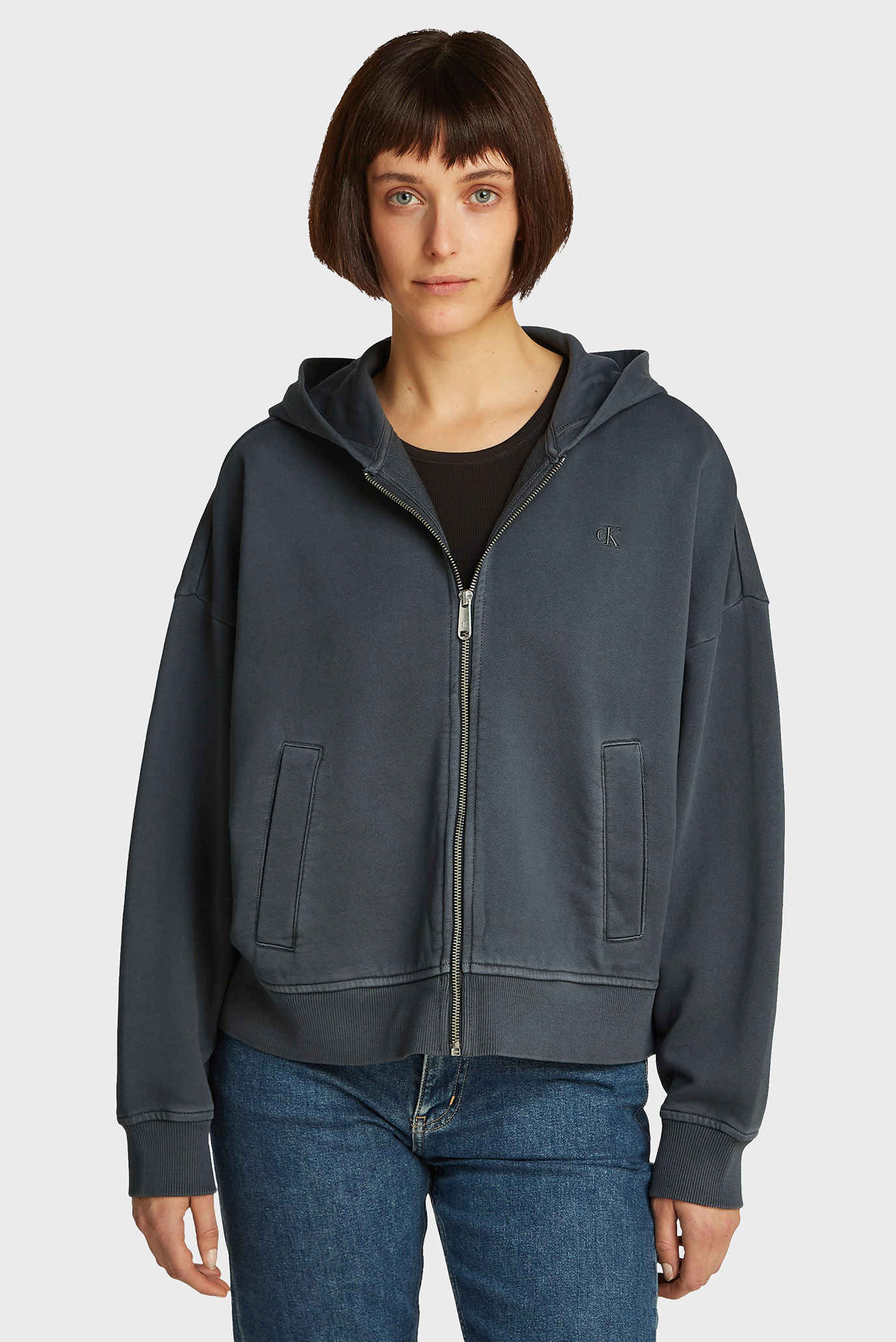 Реглан WASHED PUFF PRINT ZIP-THROUGH 1