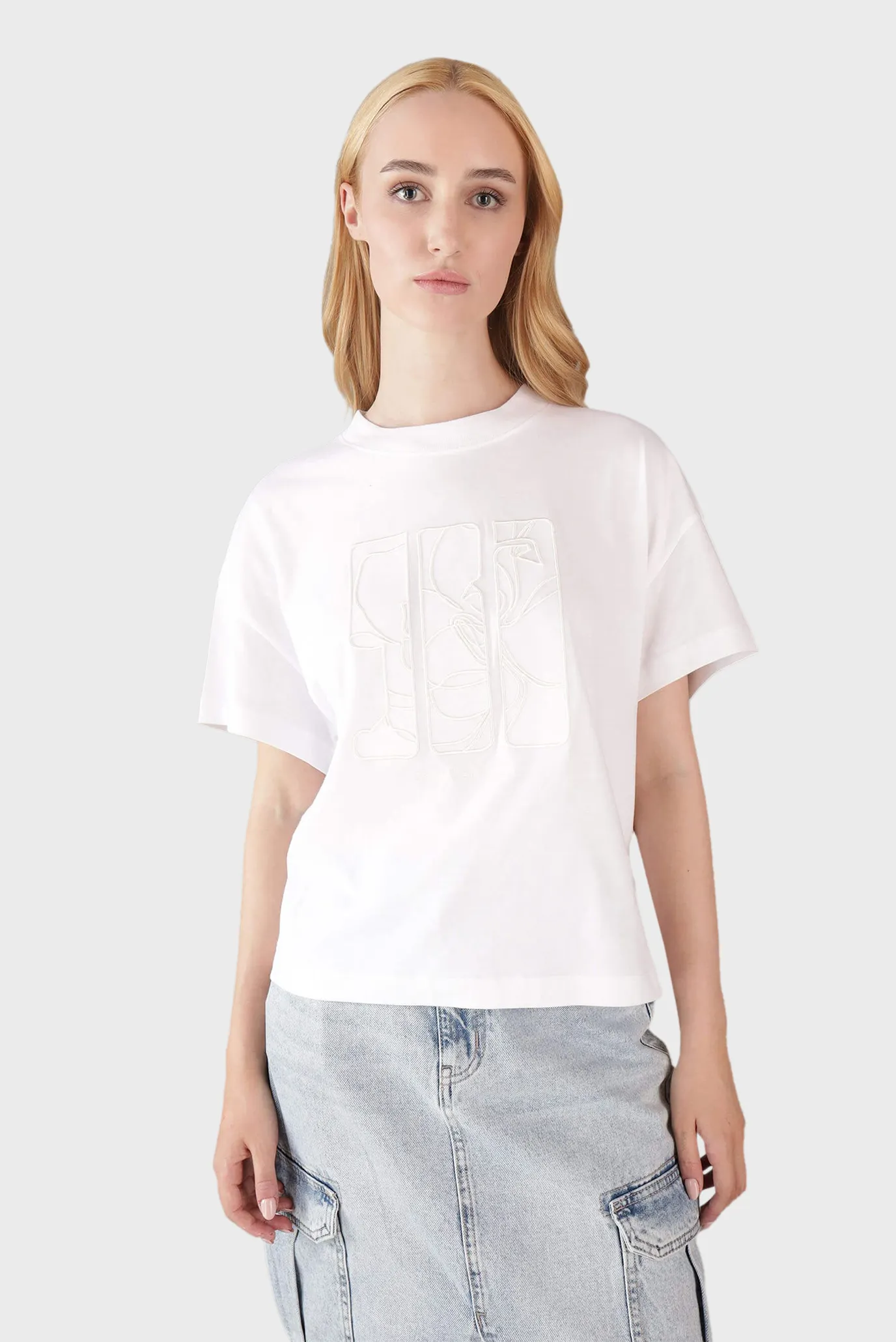 Futbolka EMBROIDERED AW RELAXED TEE 1