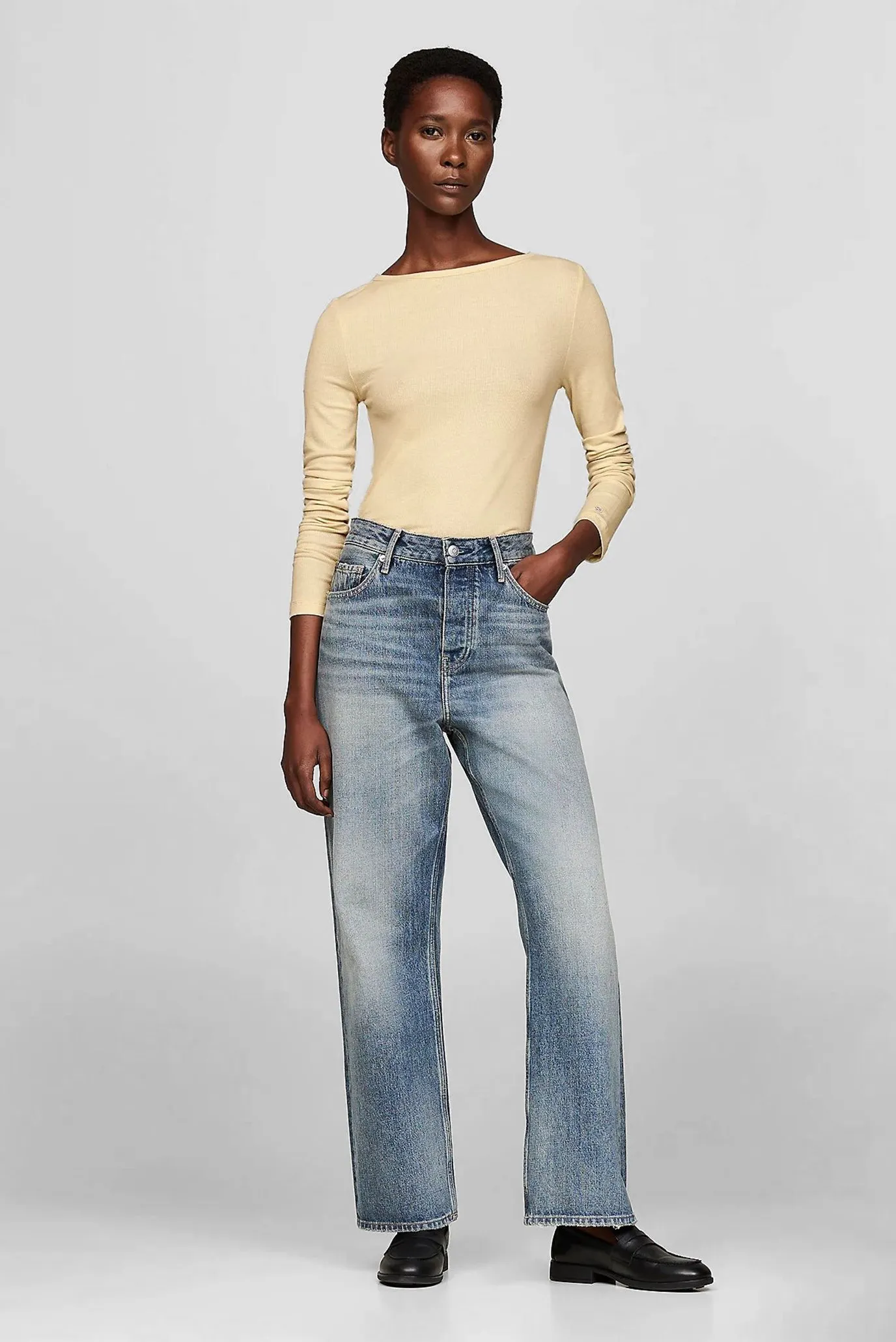 Uzun yengli futbolka SLIM TENCEL OPEN-NK LS 1