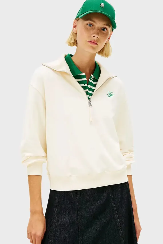 Свитшот TH SCRIPT HALF ZIP TERRY SWTSHRT Tommy Hilfiger
