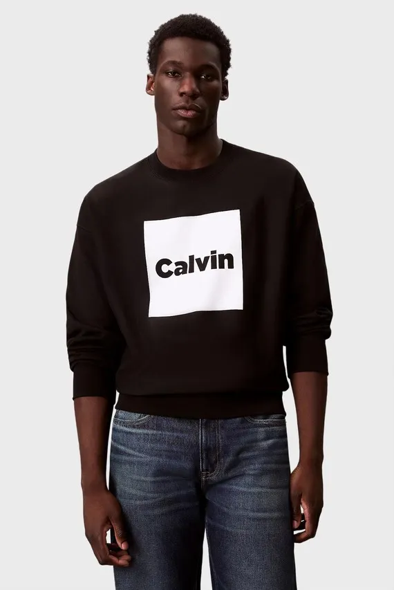 Svitshot LS PREMIUM FLEECE CALVIN BOX GRA Calvin Klein Jeans