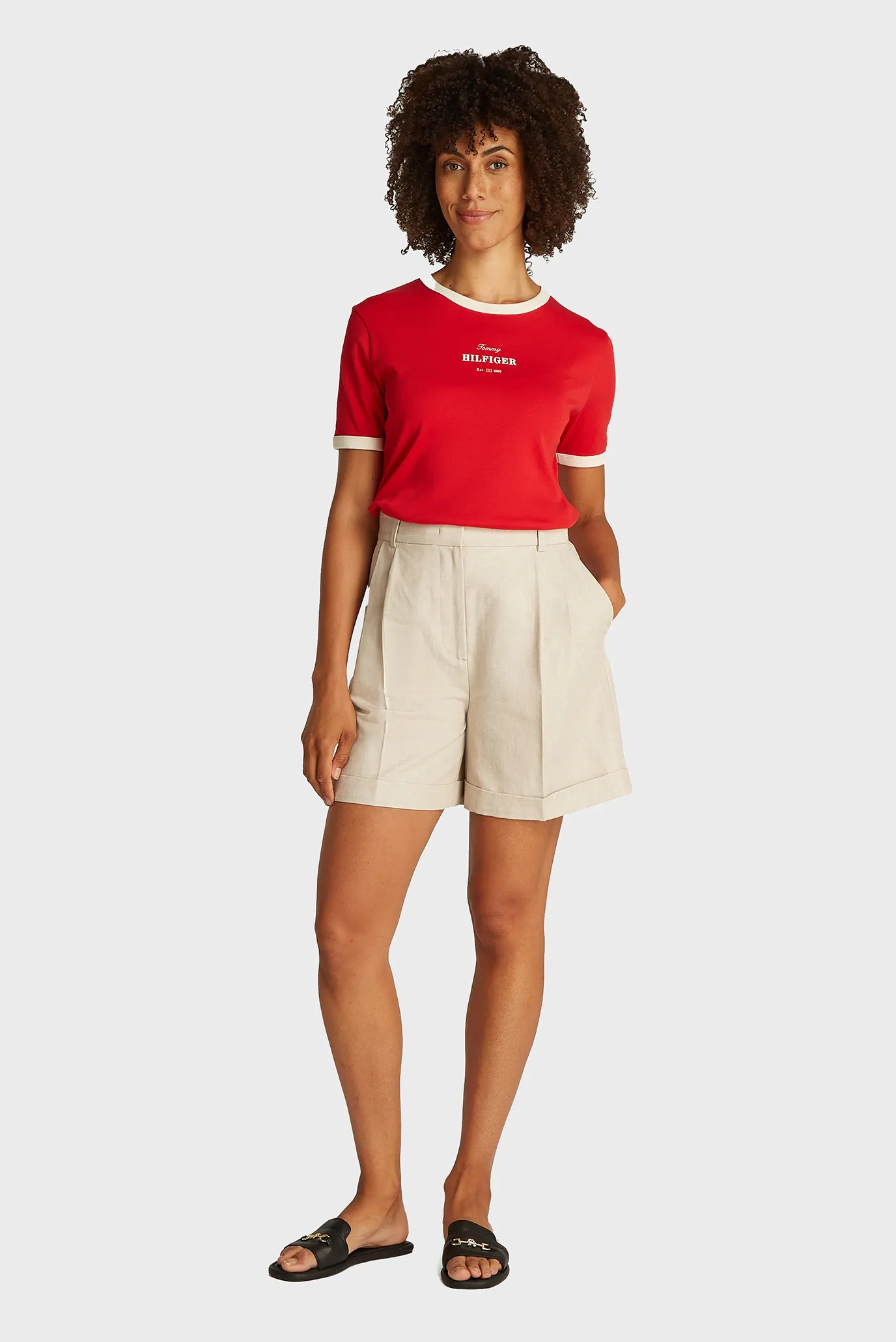 Shortik LINEN MIX PLEATED SHORT 2