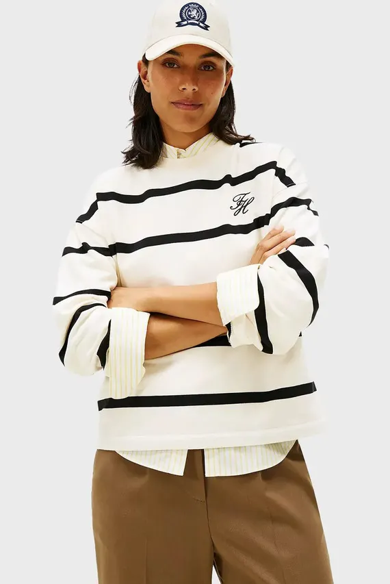 Svitshot TH SCRIPT MDRN TERRY SWTSHRT Tommy Hilfiger