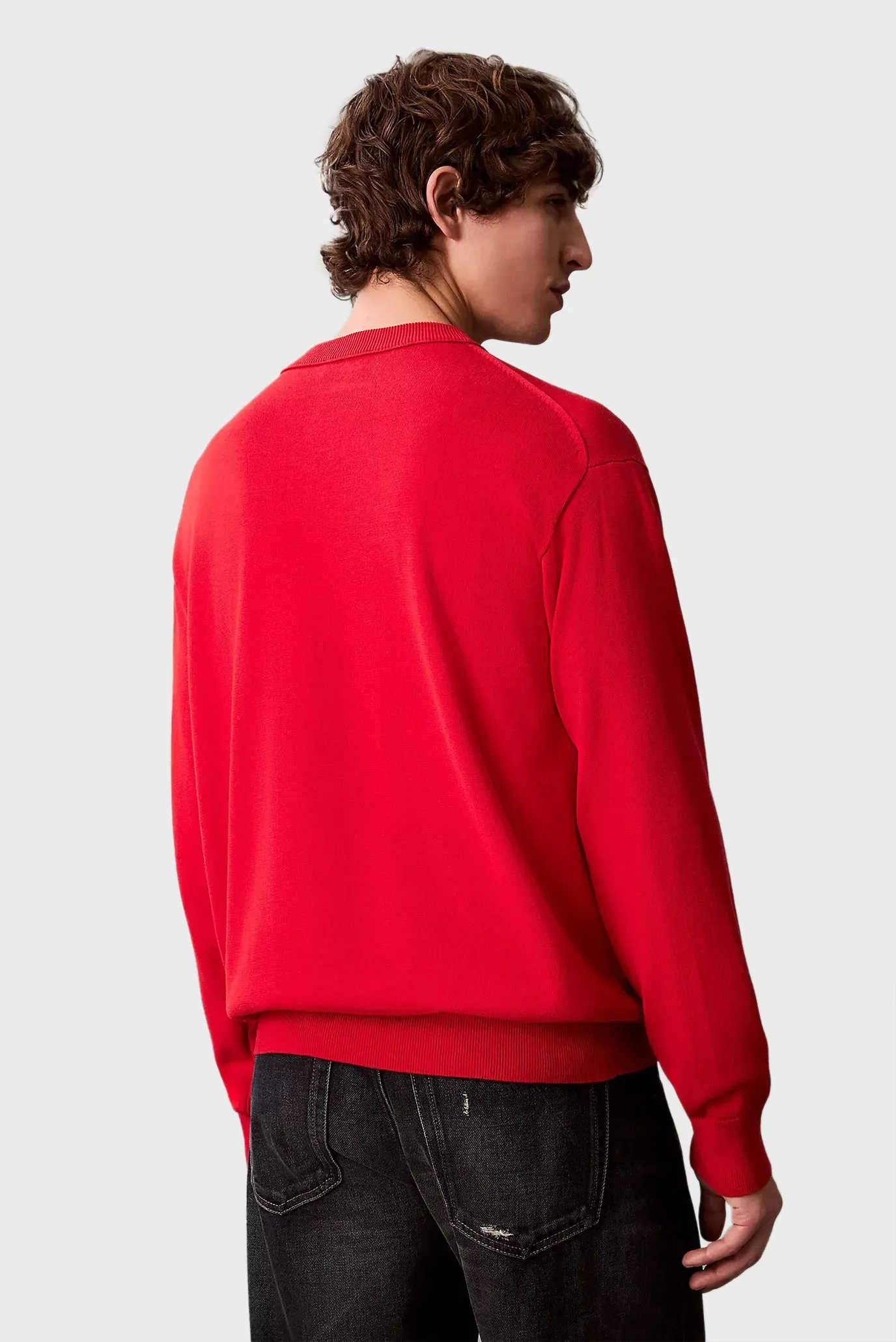 Свитер/EU LS COTTON RELAXED CREWNK SWEA 3