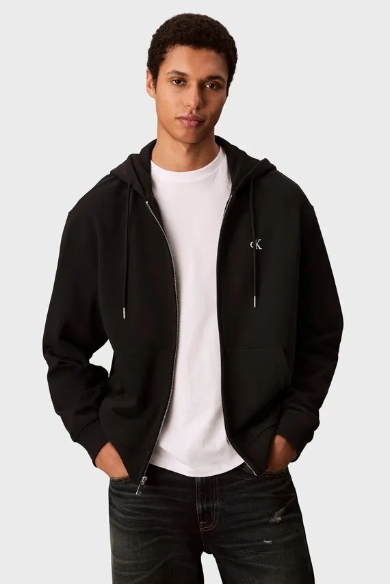 Reglan LS EU 350TERRY MONOGRAM FZ HOODI Calvin Klein Jeans