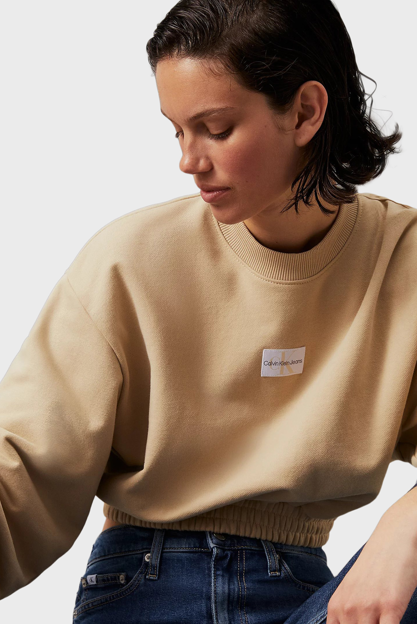 Свитшот WOVEN LABEL CREW NECKCalvin Klein Jeans Свитшот WOVEN LABEL CREW NECK 4