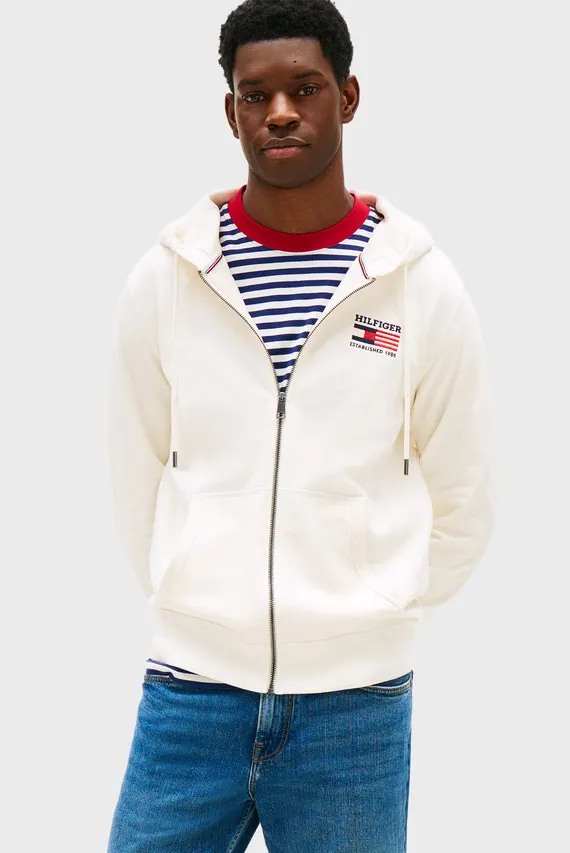 Reglan AMERICANA ZIP THROUGH HOODY Tommy Hilfiger