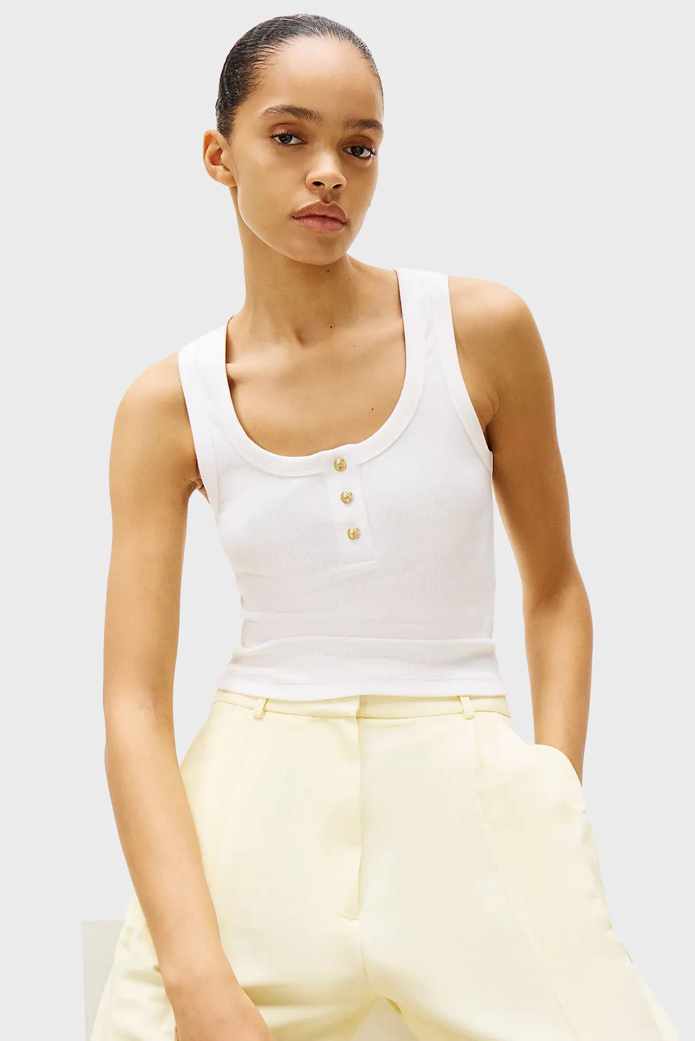 Top SLIM HENLEY GB SCOOP-NK TANK TOP 4