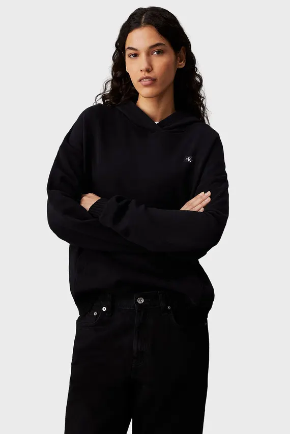 Hudi WOVEN LABEL PEACHED HOODIE Calvin Klein Jeans