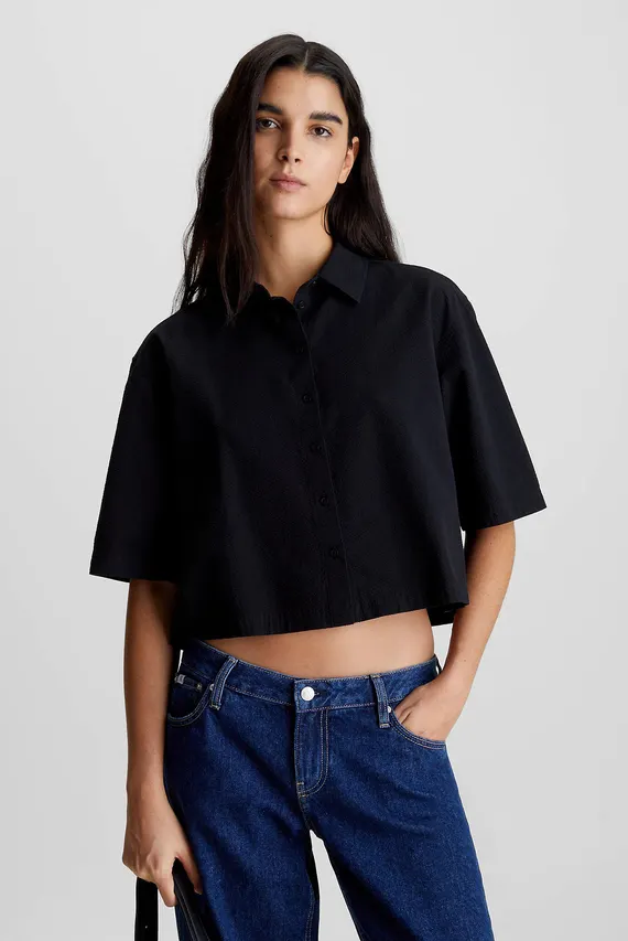 Yengi kalta ko'ylak BACK DETAIL SEERSUCKER SHIRT Calvin Klein Jeans