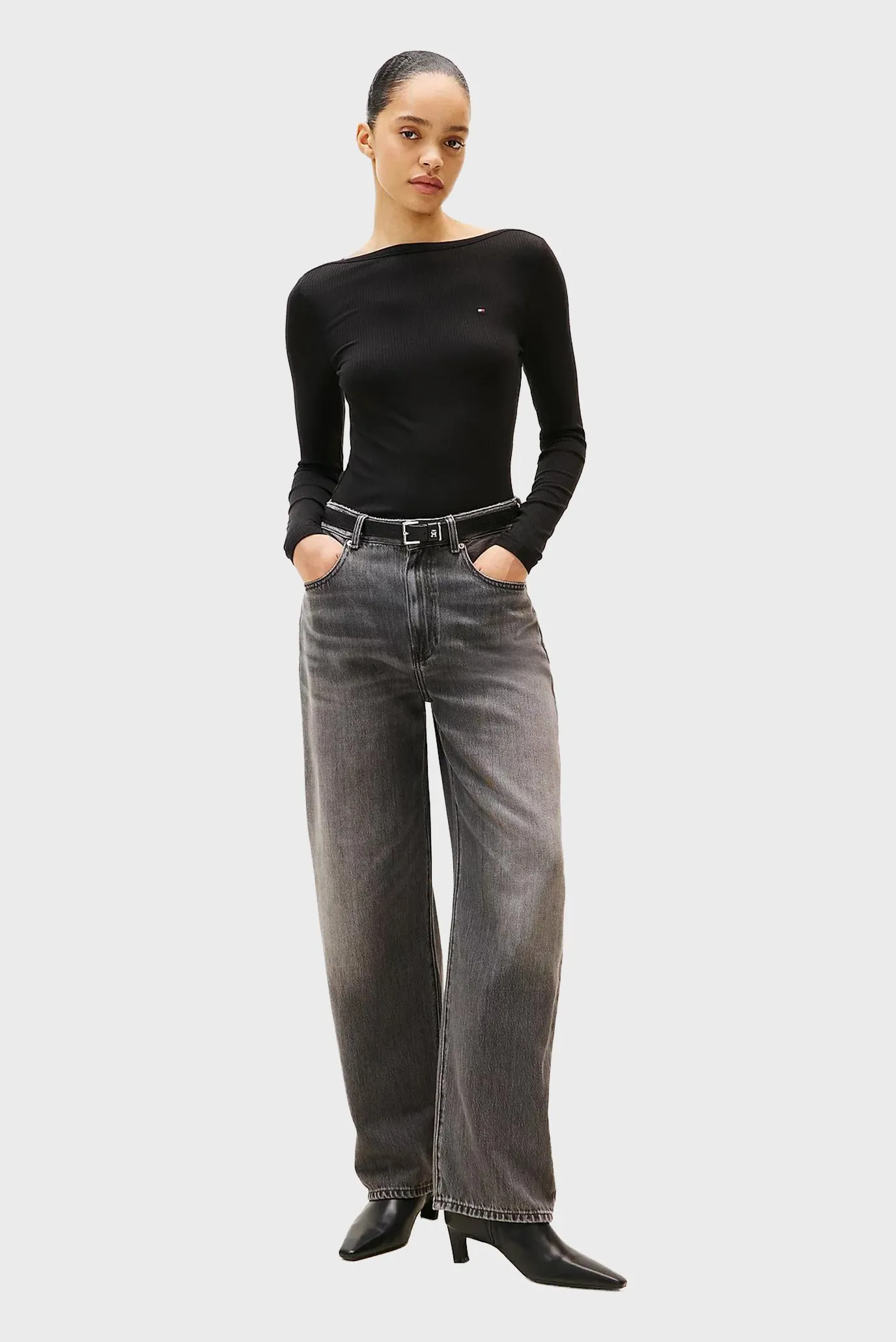 Uzun yengli futbolka SLIM 5X2 RIB BOAT-NK LS 2