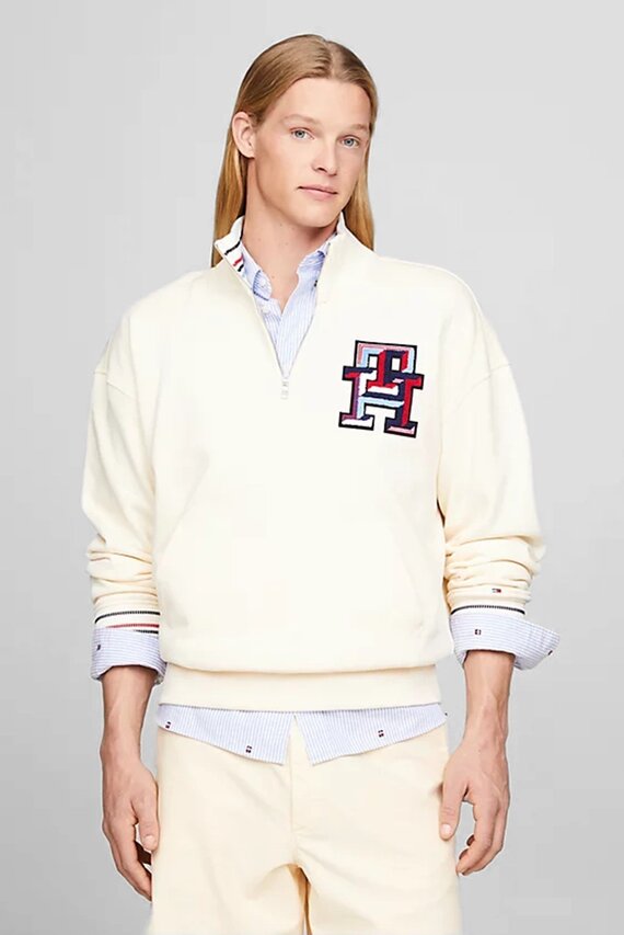 Svitshot MONOGRAM TIPPED 1 4 ZIP Tommy Hilfiger Svitshot MONOGRAM TIPPED 1 4 ZIP Tommy Hilfiger