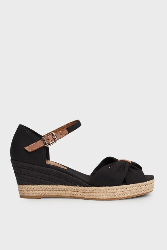 Босоножки BASIC OPEN TOE MID WEDGE Tommy Hilfiger