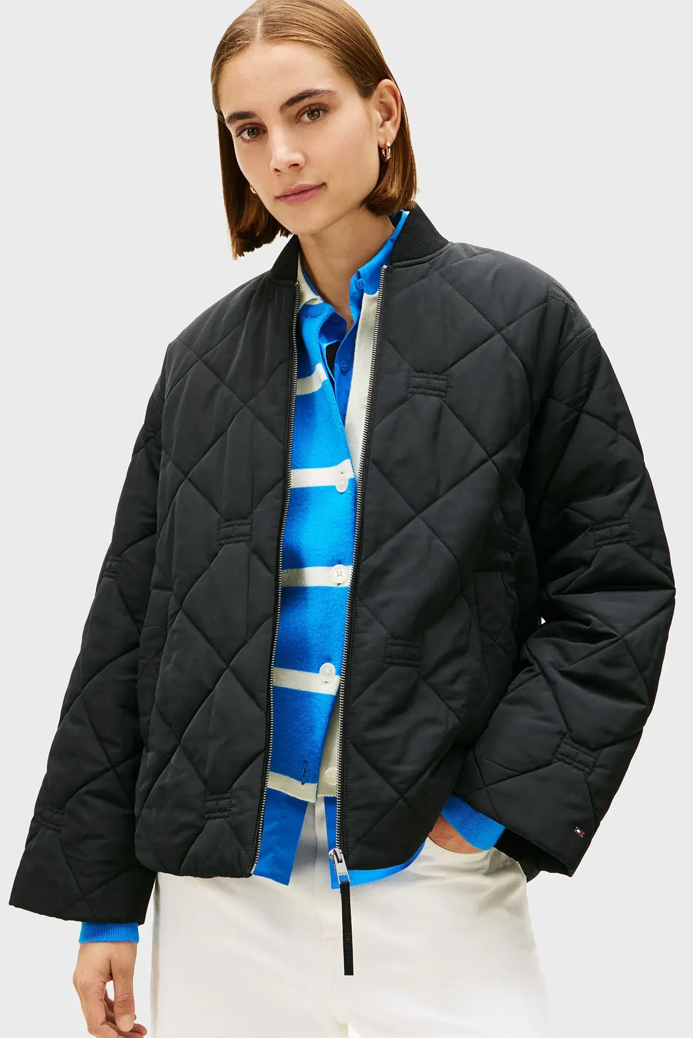 Куртка демисезонная/PADDED FLAG QUILTED BOMBER 1