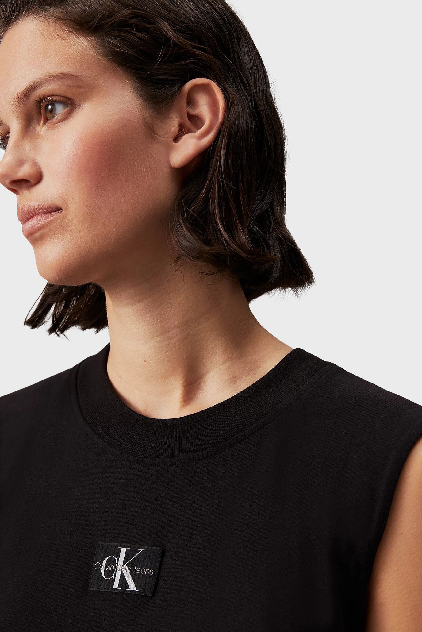 Koʻylak WOVEN LABEL LOOSE TEE DRESSCalvin Klein Jeans Koʻylak WOVEN LABEL LOOSE TEE DRESS 4