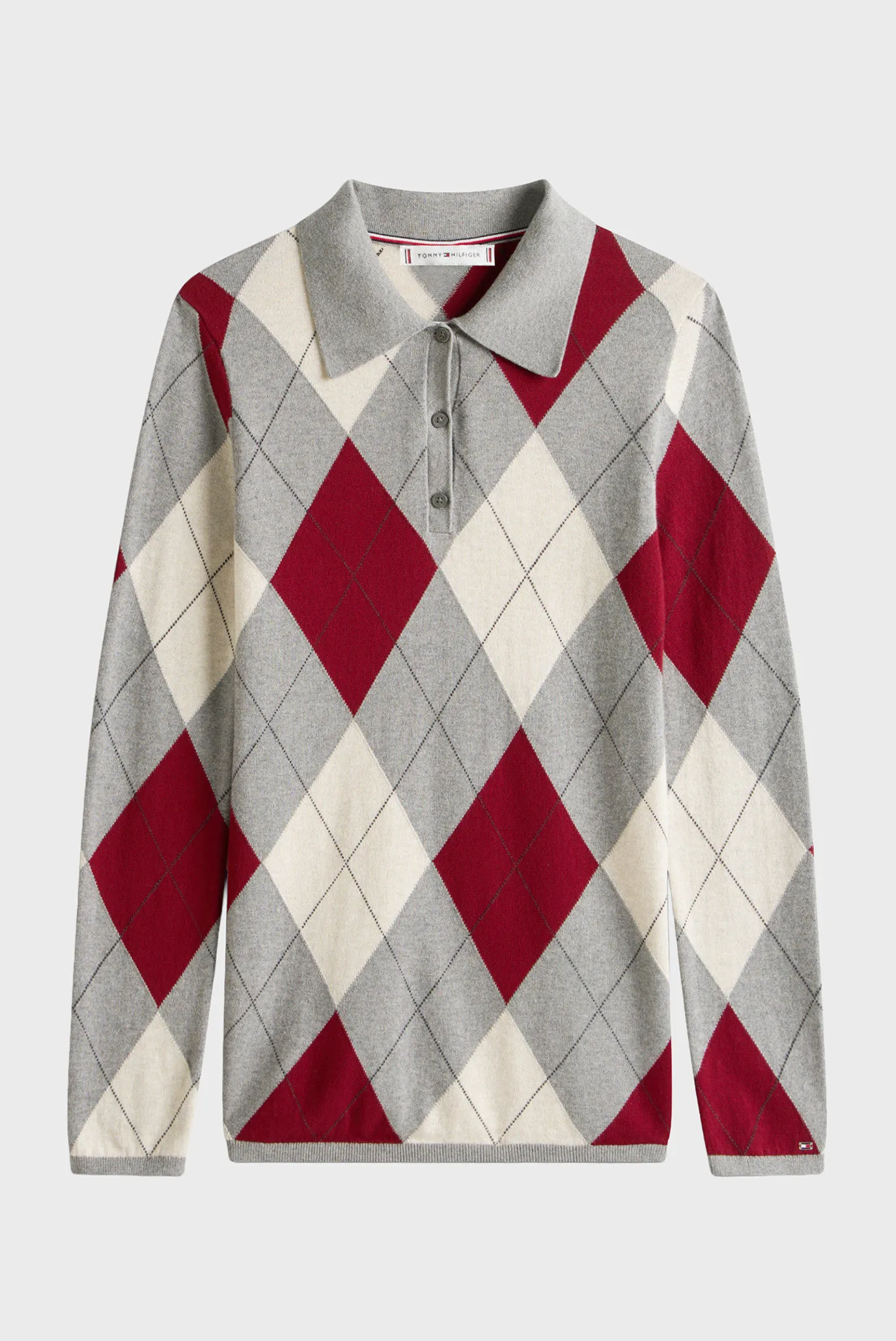 Sviter/CO ARGYLE POLO-NK SWEATER 5