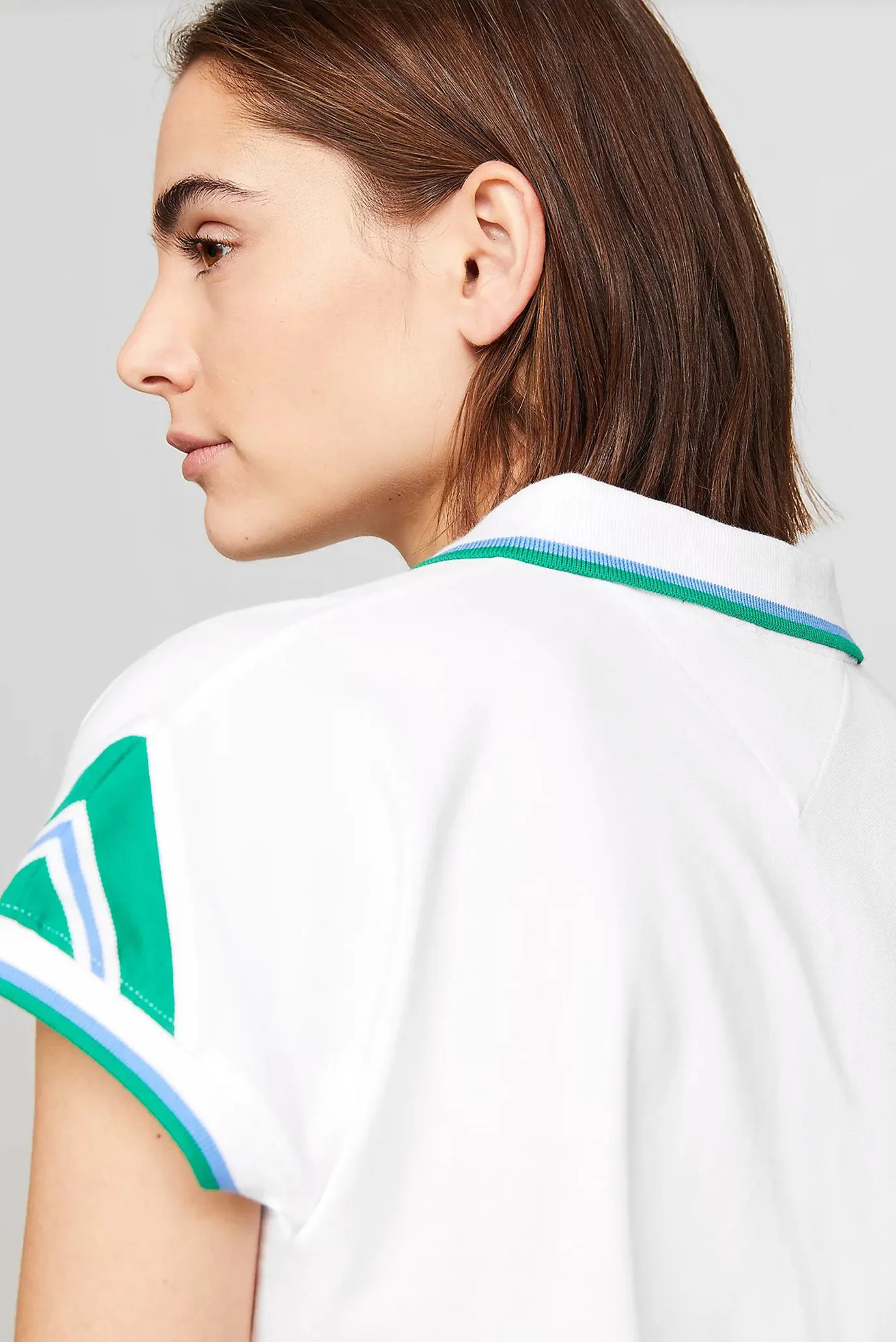 Polo REG STRIPE SLV POLO CAP SLEEVE 4