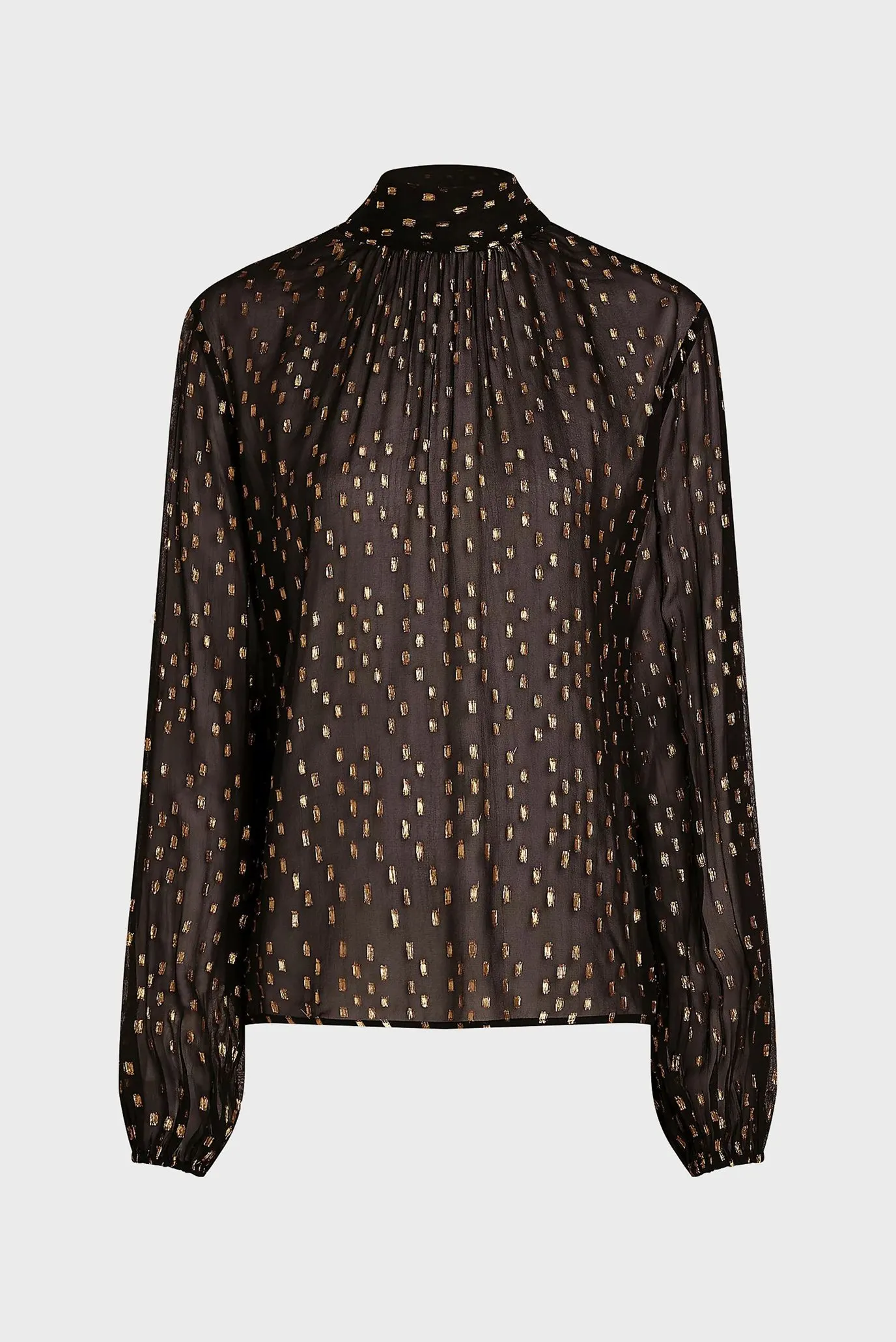 Блузка FIL COUPE LUREX TIE NECK BLOUSE 5