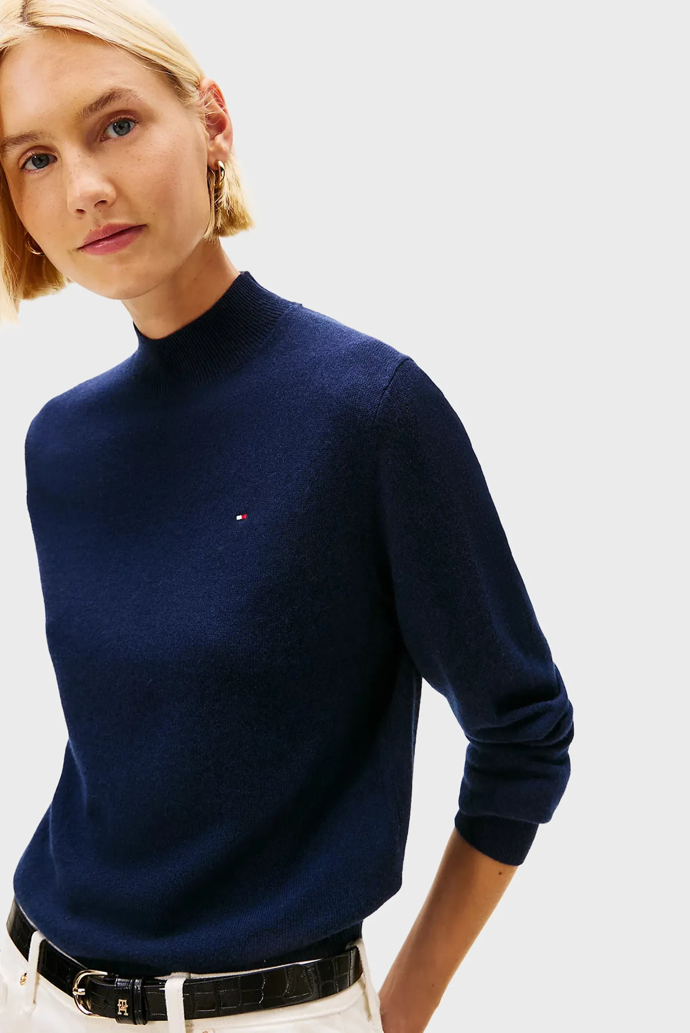 Sviter WOOL CASH MOCK-NK LS SWT 4