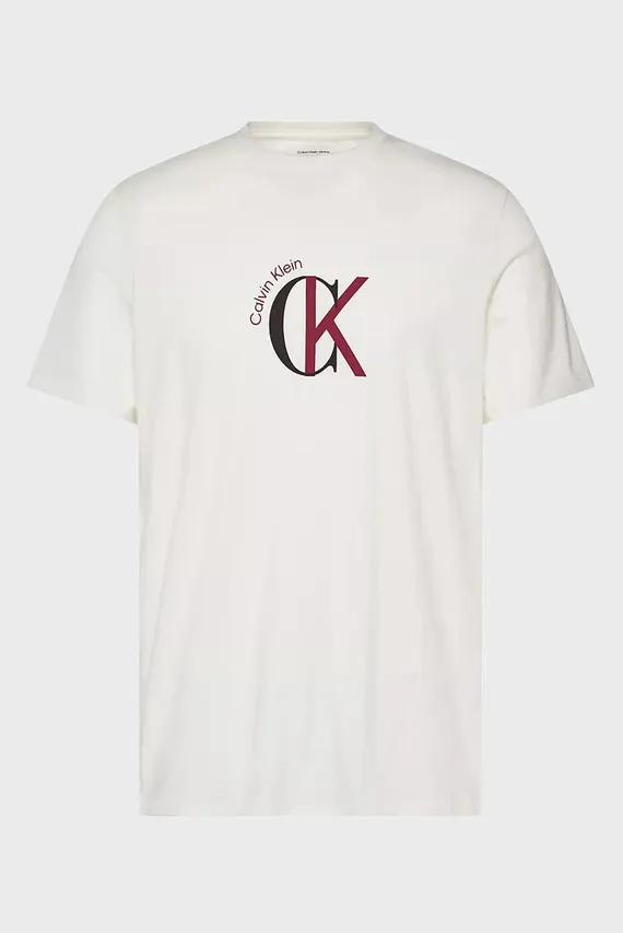 Futbolka SS 30S WHSL CKJ 2TONE CK GRAPHIC Calvin Klein Jeans