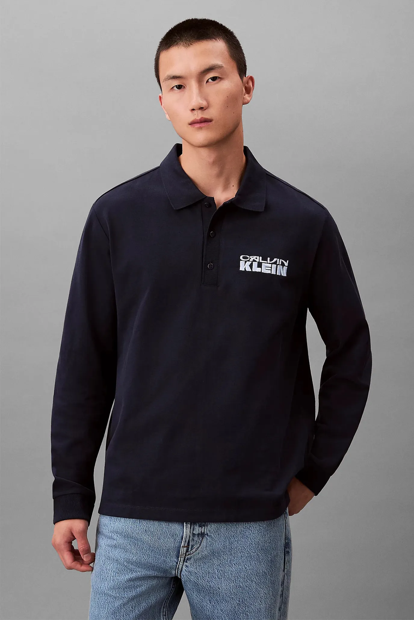 Yengi uzun polo LS SUEDED HEAVY JERSEY POLO 1