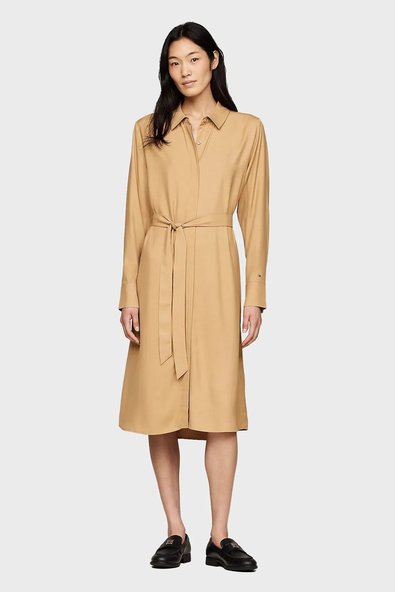 Платье FLUID VISCOSE SHIRT DRESS 1