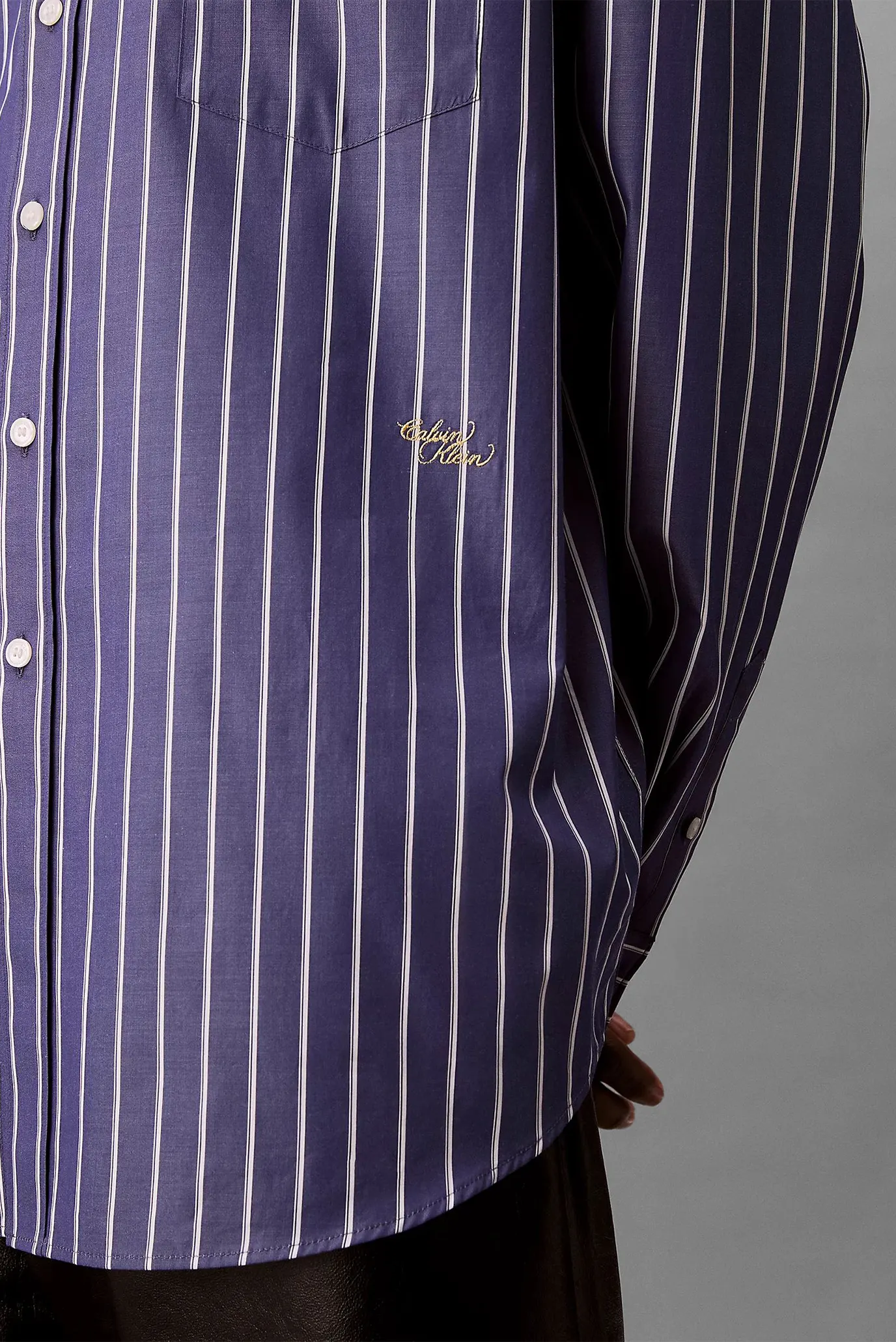 Ko'ylak LS OVERSIZED STRIPE COTTON SHIRT 6